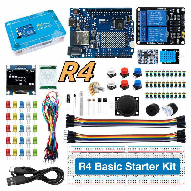 Electronics Project Kit - UNO R4 WiFi Uyumlu Geliştirme Başlangıç