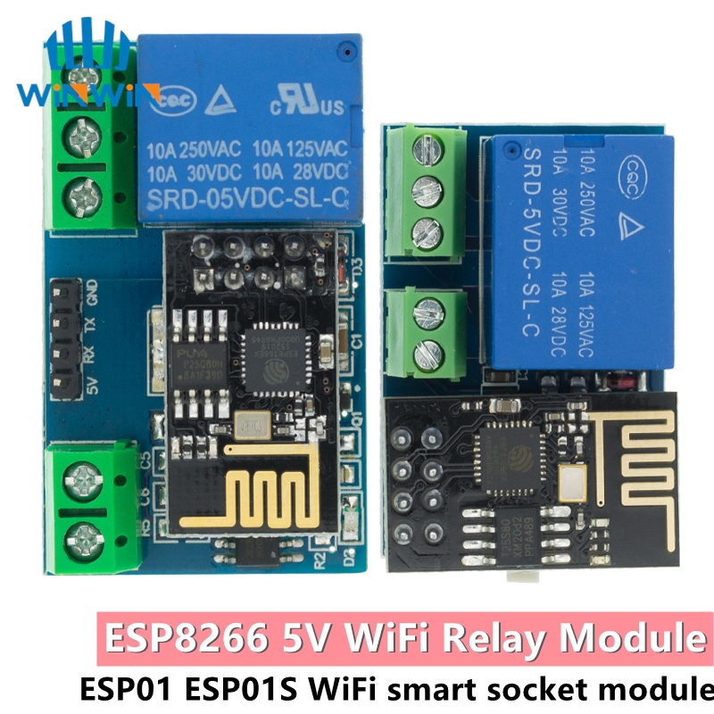 Esp8266 Relay Module - ESP8266 ESP-01 ESP-01S 5V WiFi röle