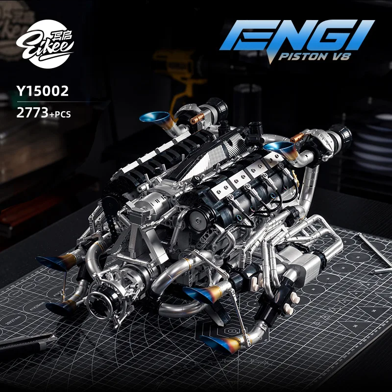 Stem Robotics Kit - Yetişkinler İçin V8 Motor Montaj Seti,