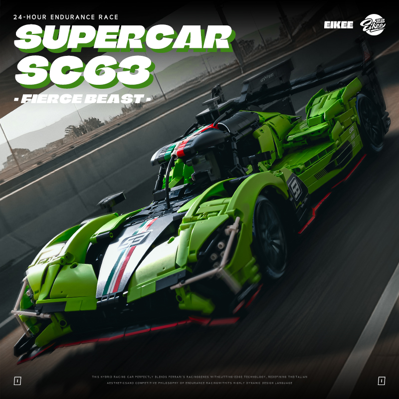 Stem Robotics Kit - MOC Lamborghini SC63 WEC ve IMSA