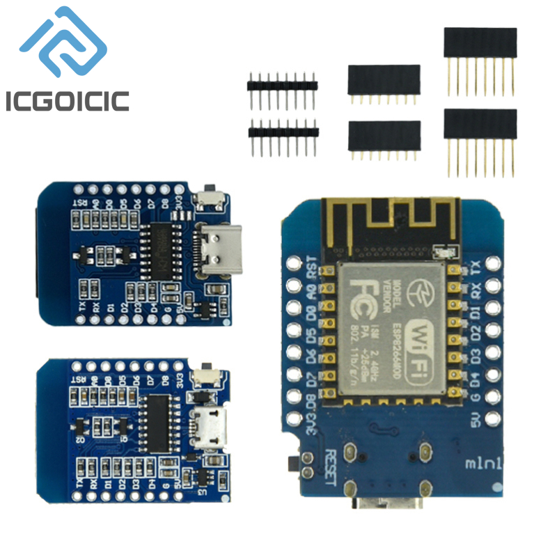 Esp8266 Relay Module - D1 mini-mini NodeMcu 4M bayt Lua