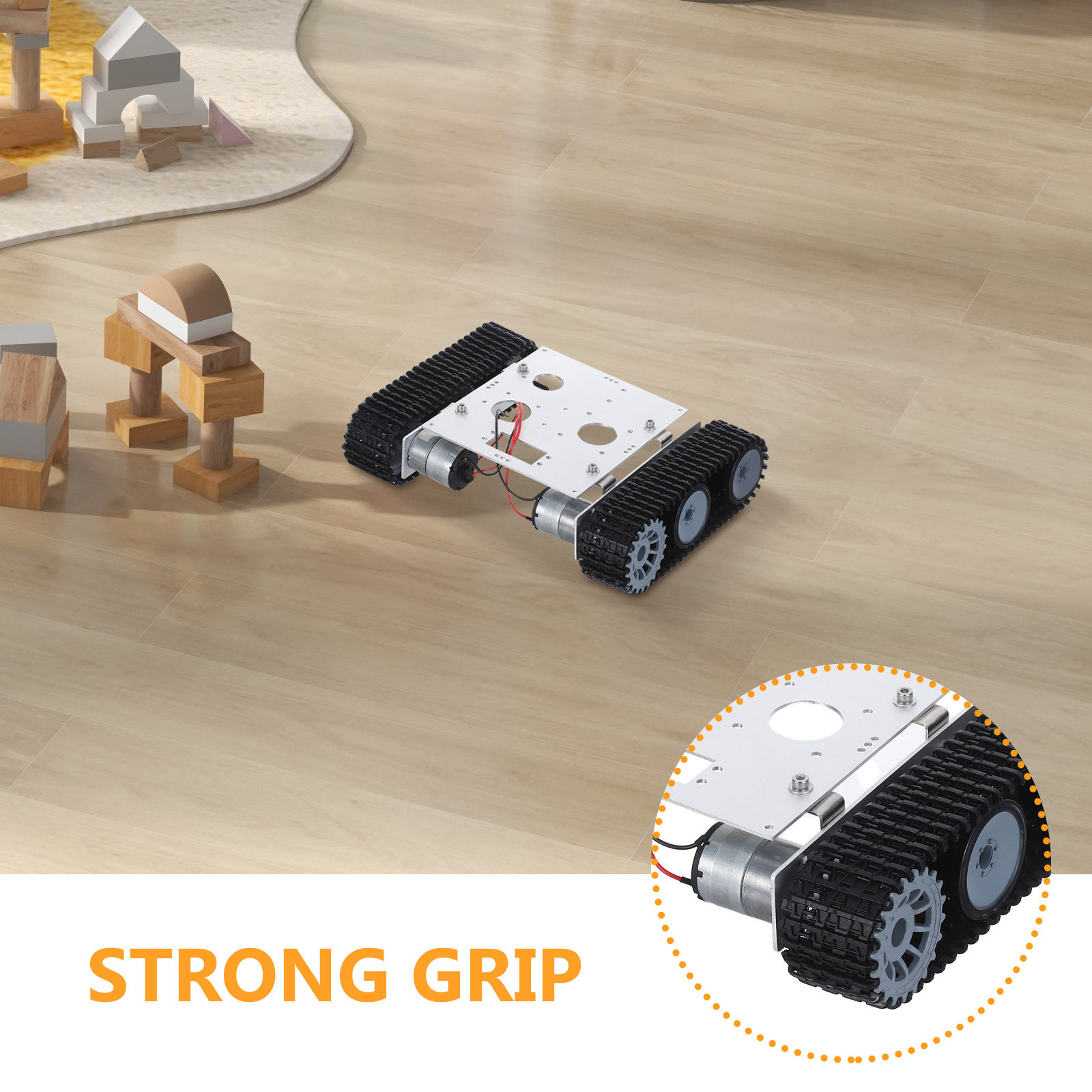 Metal Robot Tank Şasi Seti - 1 - Stem Robotics Kit incelemesi ve fiyatı