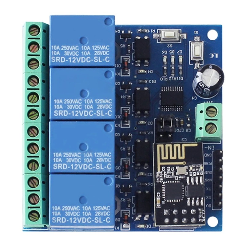 ESP8266 ESP-01 4 yollu WiFi rö - Esp8266 Relay Module incelemesi ve fiyatı