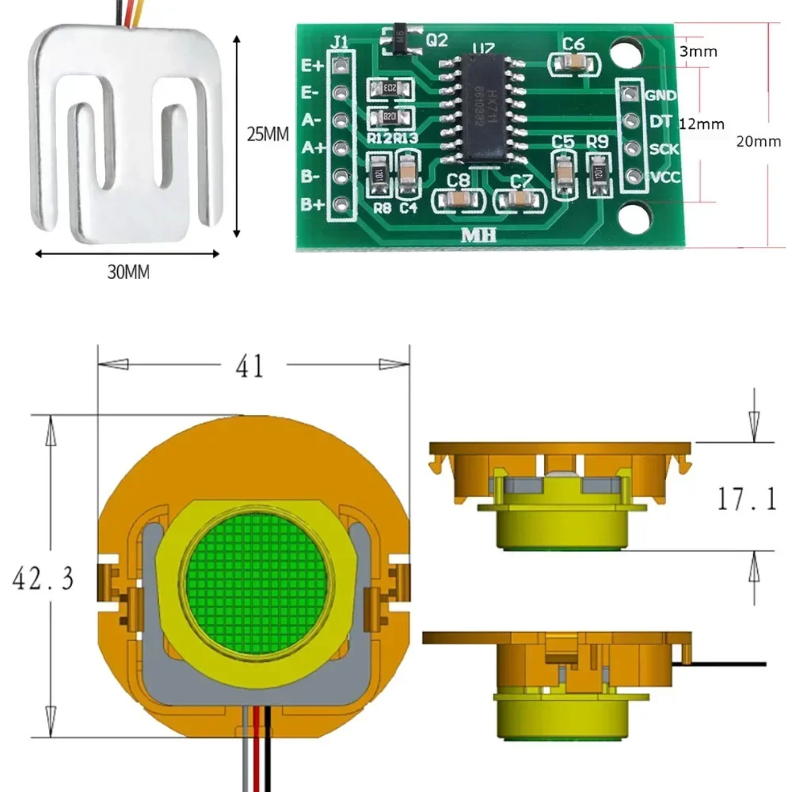DIYmall 50KG Yük Hücresi Ağırl - Sensor Kit Arduino incelemesi ve fiyatı