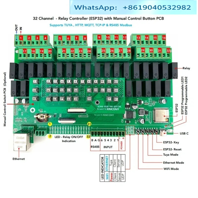 Kinconi KC868-H32B Profesyonel - Esp32 Smart Home Kit incelemesi ve fiyatı