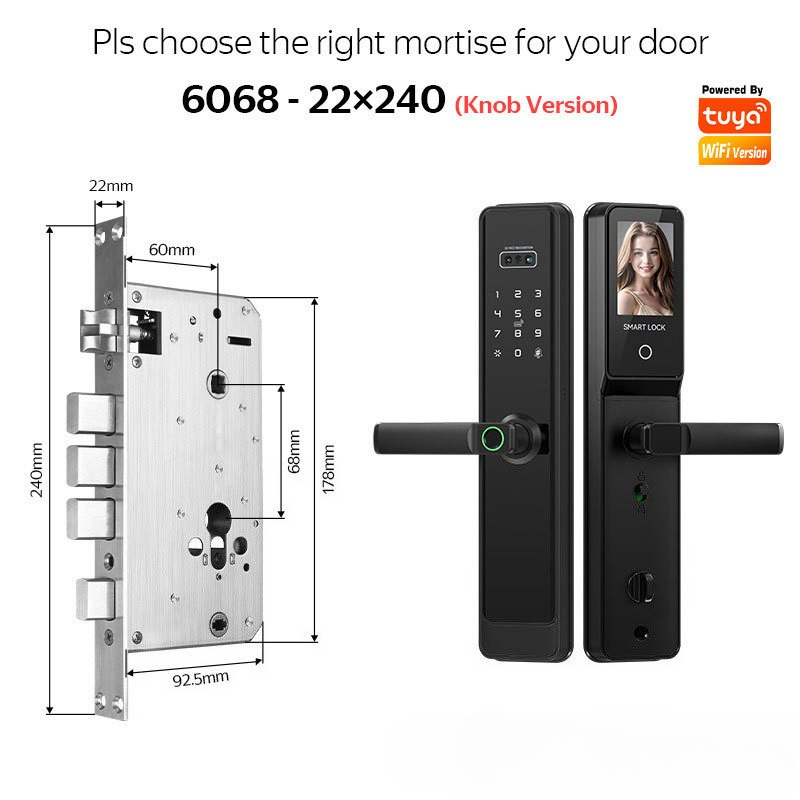 EGFirtor Yarı Otomatik Tuya Pa - Smart Door Lock Wifi incelemesi ve fiyatı